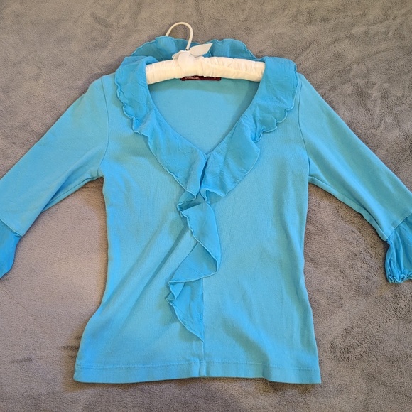 Ruffled Barbara Lesser blouse - Picture 1 of 3